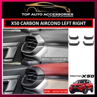 PROTON X50 AIRCOND COVER CARBON FIBER GARNISH, AIRCOND COVER, INTERIOR CARBON FIBER GARNISH X50