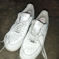 SEPATU NIKE AF1 SECOND IMPORT PRIA WANITA FULL PUTIH
