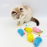 Candy colored pine needle cloth mouse toys, cat toys, tease cats, masturbate cats, interactive toys,