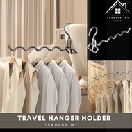 Travel Hanger Hook Multi Hook Hanger Travel Hanger Folding Clothes Hanger, Lightweight Portable Trav