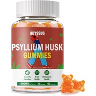 ABYSSUS Psyllium Jelly-Psyllium Fiber Supplement 1500mg for Digestive Healthy, Sugar-Free Chewing Be