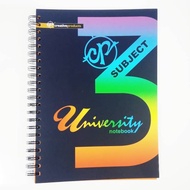 A5 & A4 University Notebook (5 Subject Notebook 3 Subject notebook) with Hardcover CP Notebook