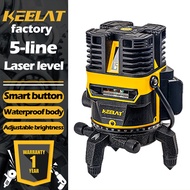 KEELAT 5 Lines 6 Point Adjustable Laser Level 360° Rotary Indoor Outdoor Self Leveling Measuring Too