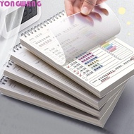 YONGWANG66HR Schedules Organizer, Self Inspection Form Daily Planner Chart To Do List Planner, Habit