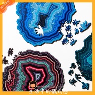 2052 [14+] Wooden Alien Agate Puzzle Wooden Agate Puzzle Irregular Brain Burning Puzzle Super Diffic