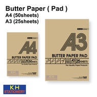 Butter Paper Pad A4 / A3 size
