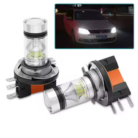 2x H15 LED Headlight Bulbs 8000K 20SMD High Beam DRL Bulbs Kit For CAR DOWN LIGHT H1 H3 H4 H6 H8 H9 