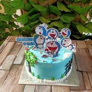 CAKE KARAKTER DORAEMON KUE ULANG TAHUN TOPPER DORAEMON