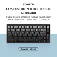 LangTu LT75 Wireless Mechanical Keyboard 75% GASKET RGB 1.14-Inch Custom Screen Hot Swappable Custom