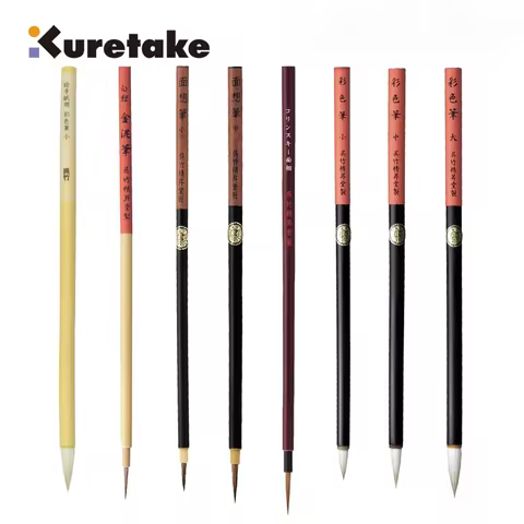Japan Kuretake ZIG Menso Calligraphy Brush Pen Cartoonist, Watercolor Painting, Comic Line Drawing&I