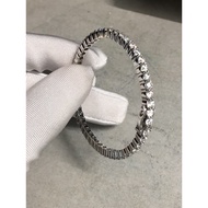 Moissanite bracelet made of 950 platinum silver