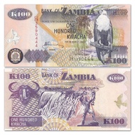 [Leopard Number 444] Africa-Zambia 100K Wacha Banknotes 2006 P-38 Banknotes20260616