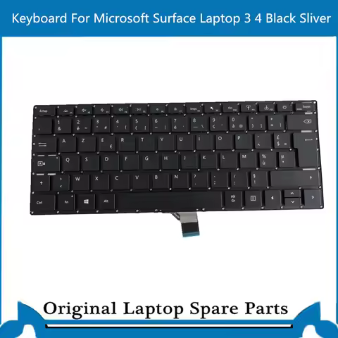 Original for Microsoft Surface Laptop 3 Laptop 4 Keyboard 13.5 15 Inch FR French Layout Black 1866 1
