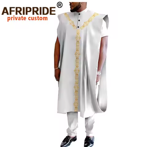 African Traditional Clothing for Men Dashiki Coats Short Sleeve Short Shirts and Ankara Pants 3 Piec