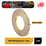 3M 468 Multipurpose Transfer Tape ( 10mm x 55m) - 3M Tape