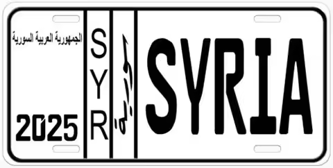 SYR Syria flat Novelty Car License Plate Aluminum