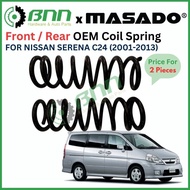 [BNN] MASADO Nissan Serena C24 2001-2013 Front and Rear Coil Spring OEM Spec - (2 Pieces)