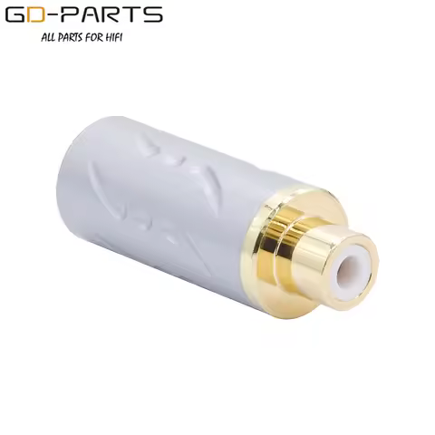 Viborg 24K Gold Rhodium Plated Pure Copper Female RCA Connector Plug Jack Socket HIFi Audio AMP DAC 