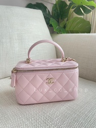 可八達通消費卷 Chanel vanity bag pink 22P 💓超級仙氣 櫻花粉紅色 長盒子💓