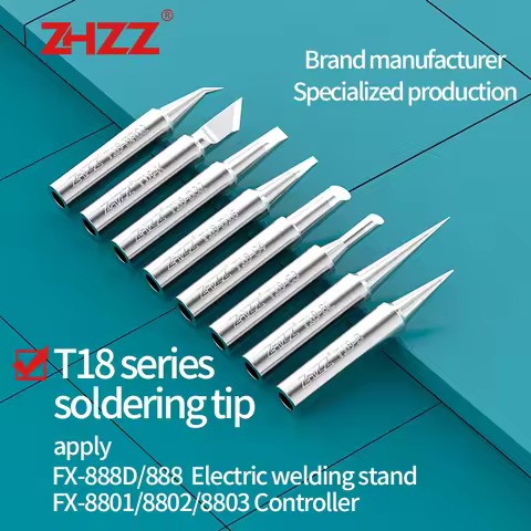 T18 Soldering Iron Tips T18-C1/C2/K/BR02/C3/S3/I/B replacement tips Compatible HAKKO FX-888D solderi
