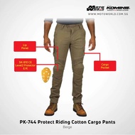 Komine PK 744 Protect Riding Cotton Motorcycle Cargo Pants