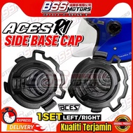ACES R1 Helmet Visor Side Base Cap 1 Set Left & Right R1 Helmet Side Cover Gear Base Topi Keledar AC