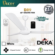 DEKA Ceiling Fan DEKA DK10 56" 5 Blades 5 Speed AC Motor Regulator Control DEKA DR9 Regulator Fan Ki