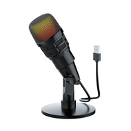 USB Condenser Microphone Plug and Play Gaming Mic for Laptop Phone Recording Live Streaming Karaoke 