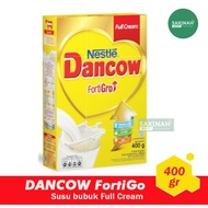 Dancow Fortigro Susu Bubuk Kemasan Box 400 Gr - Full Cream, Coklat, Instan