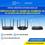 Mercusys MB115-4G MB135-4G MB235-4G Plug SIM card and play 4G+ network Wireless Dual Band Gigabit Ro