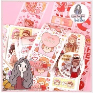 1 cycle of 35cm cute washi tape with many themes used to decorate notebooks and in life
