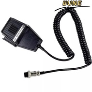 IJUNE Microphone Speaker, Handheld Compatible 4-Pin Radio Speaker Microphone, Automatic Speaker Buil