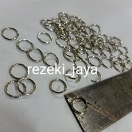 Ring Bulat 12mm Nickel Ring Medali Ring Gantungan 1 Gross isi 144pcs