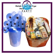 5 METER Hamper Shrink Wrap PVC / Hamper Wrapper / Pembalut Hamper Guna Hair Dryer Hot Gun