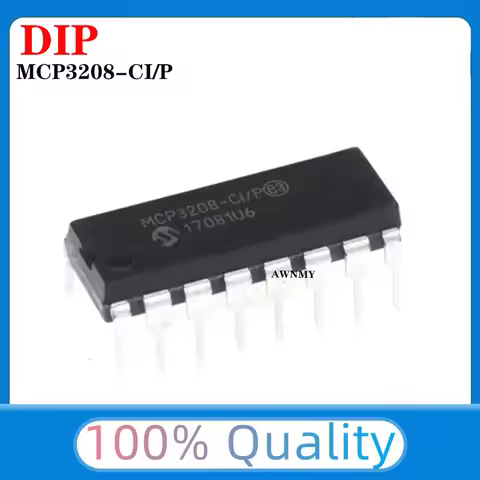 5Pcs/Lot New Original MCP3208-CI / P DIP16 new authentic ADC MCP3208 MCP3208-CI/P