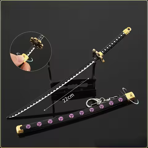 24cm Shusui Samurai Roronoa Zoro One OP Piece Japanese Anime Peripherals Full Metal Weapon Katana Sw