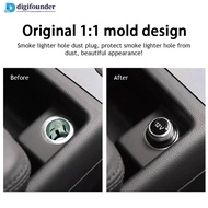 DIGIFOUNDER 12V Car Chrome Plated Plug Cover for A4 A5 A6L Q5 8W0919311 8WD919311 4H0919311 4L091931