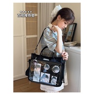 Ita Bag Transparent Window Ita Bag Versatile Pain Bag 2-in-1 Backpack Crossbody Bag Tas