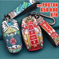 Proton X50 X90 S70 X70 Car Key Cover Key Fob x50 key cover x70 key cover leather x70 car accessories