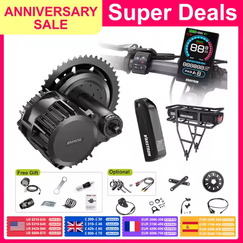 BAFANG 750W 1000W 250W BBS02B BBSHD BBS01B Mid Drive Motor Electric Bike Conversion kits Ebike Engin