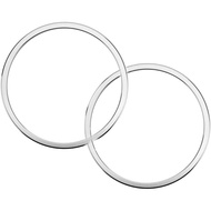 Pelekat Trim Penutup Pembesar Suara Pintu Kereta Perak Aksesori Dalaman untuk Land Rover Range Evoqu