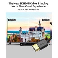 Upgraded 4K 8K HDMI Cable - CL3 Rated 18Gpbs High Speed HDMI 2.0 2.1 Cable Supporting 1080p, 3D, 216