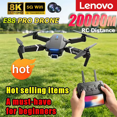 Lenovo New Drone E88 Pro RC 20000M Quadcopter Drone FPV WiFi Foldable With Mod Altitude Resistance 8