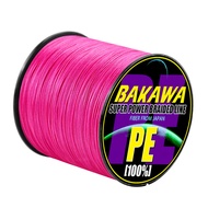 BAKAWA X12 300M 12 Strands Braided Fishing Line PE Line Strong Braided Construction