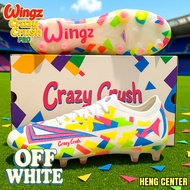Wingz Crazy Crush PRO รองเท้าสตั๊ดหุ้มข้อ  รุ่น Crazy Knit Crazy Knit Lacelless มีเชือกและไร้เชือก