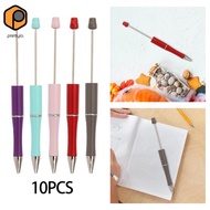 [prettyia] 10Pcs Beadable Pen DIY Bead Ballpoint Pen for School DIY Pen Graduation