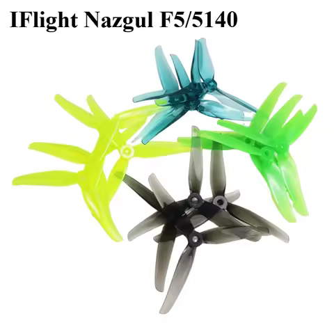 2Pair IFlight Nazgul F5/5140 5Inch 3 Blade / Tri-blade Propeller and 5mm Mounting Hole for FPV Racin
