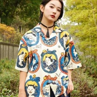 【熱門預購】復古日式優雅藝術感浮世繪休閒襯衫 7IA-5114
