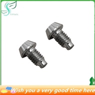 Star 2PCS for  TC4 Titanium Hydraulic Disc Exhaust Screw Mountain Bike Brake Screw Accessories -Silv
