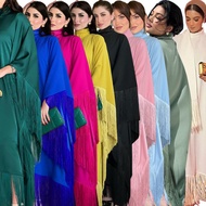baju perempuan baju kurung moden baju raya dress dress woman MQ061 Wanita Muslim Bat Lengan Jumbai K